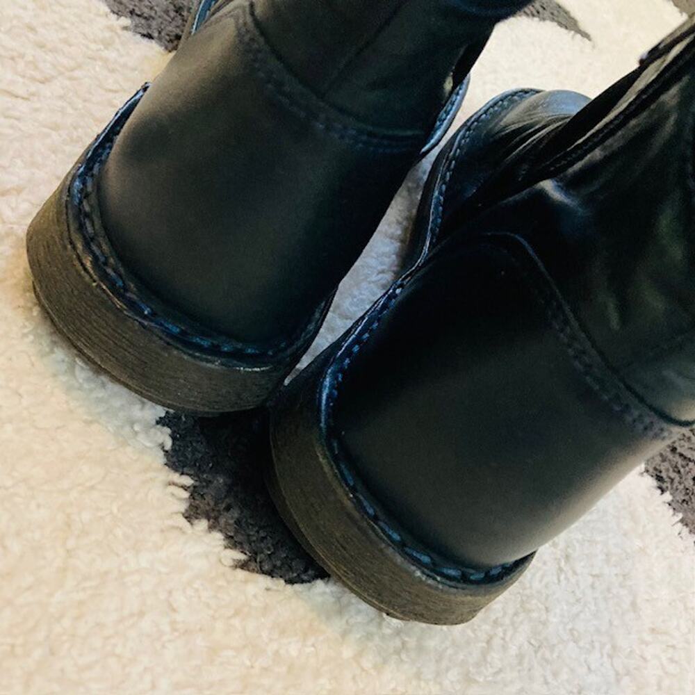 Miz Mooz $160 Womens Size 38 US 7.5-8 Pleasant Blue Ankle Comfort Boots Booties - Picture 7 of 13